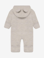 Huttelihut - Pram Suit ears cotton fleece - unisex - camel melange - 56-80 cm
