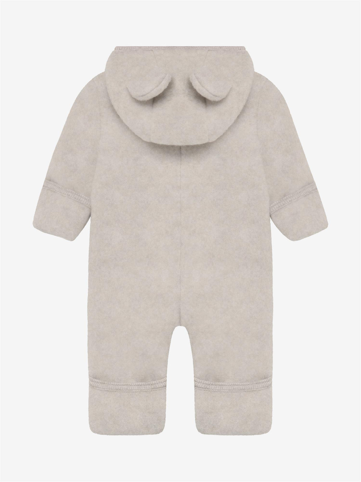Huttelihut - Pram Suit ears cotton fleece - unisex - camel melange - 56-80 cm