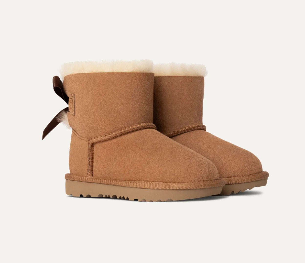 UGG – Toddler Mini Bailey Bow skinnboots – Chestnut – Jente – Str. 22-30