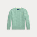 Polo Ralph Lauren – Flettegenser med brodert hest – Grønn – Gutt – 8-20 år