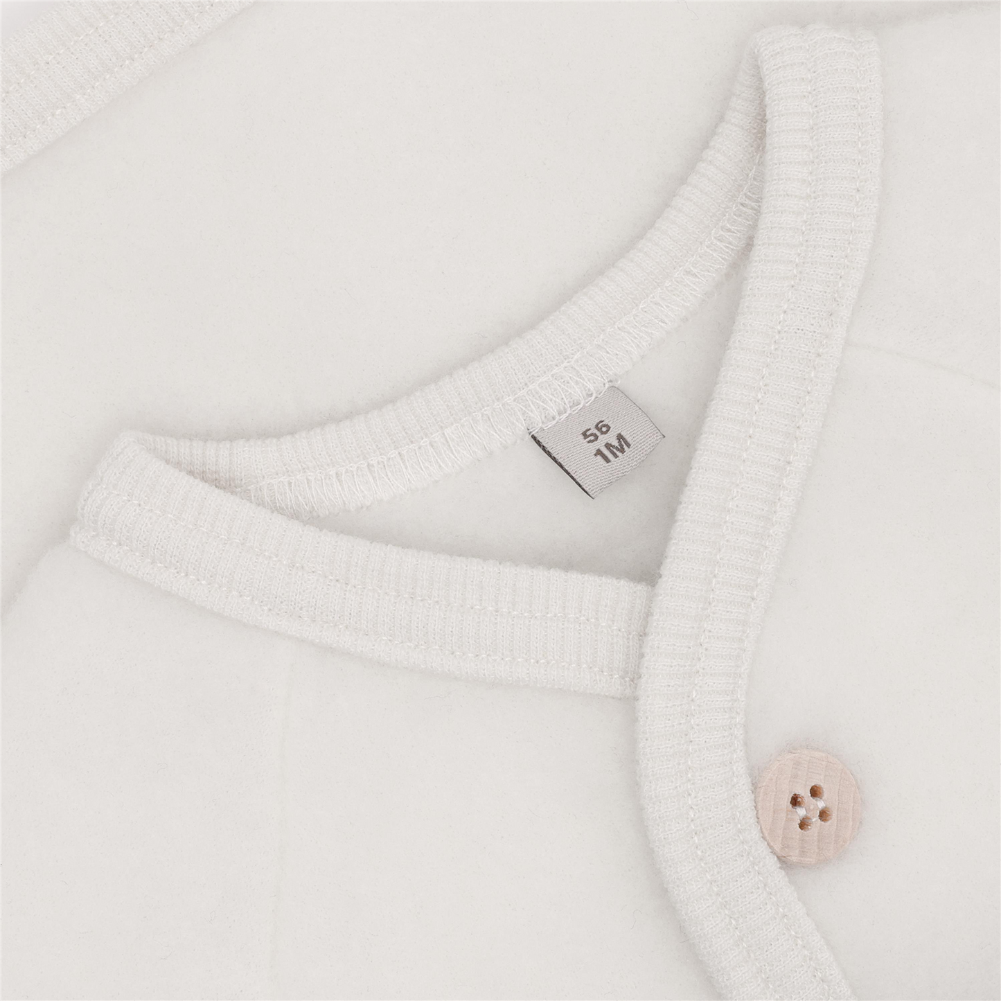 Huttelihut - Jakke  -  - Ullfleece - Offwhite - Unisex - str. 56-68 cm