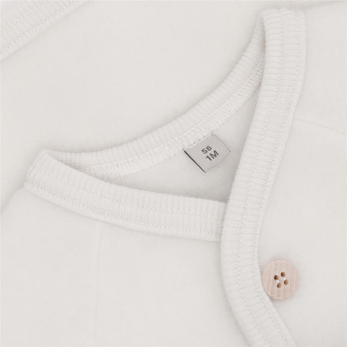 Huttelihut – Ullfleecejakke – Offwhite – Unisex – 0-1 år