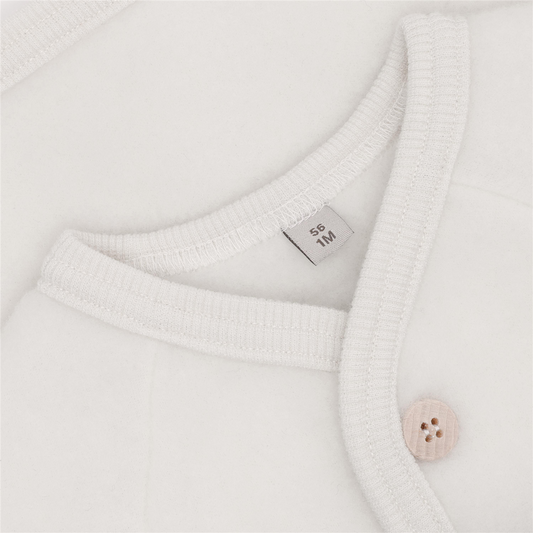 Huttelihut – Ullfleecejakke – Offwhite – Unisex – 0-1 år