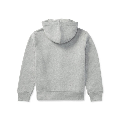 Polo Ralph Lauren – Fullzip-hettejakke med brodert logo – Grå – Gutt – 8-20 år