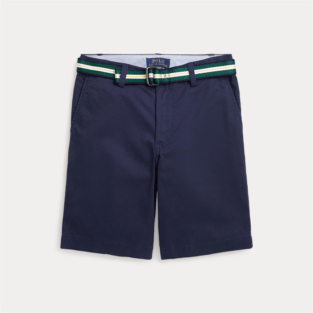 Polo Ralph Lauren – Chinoshorts med belte – Blå – Gutt – 8-20 år