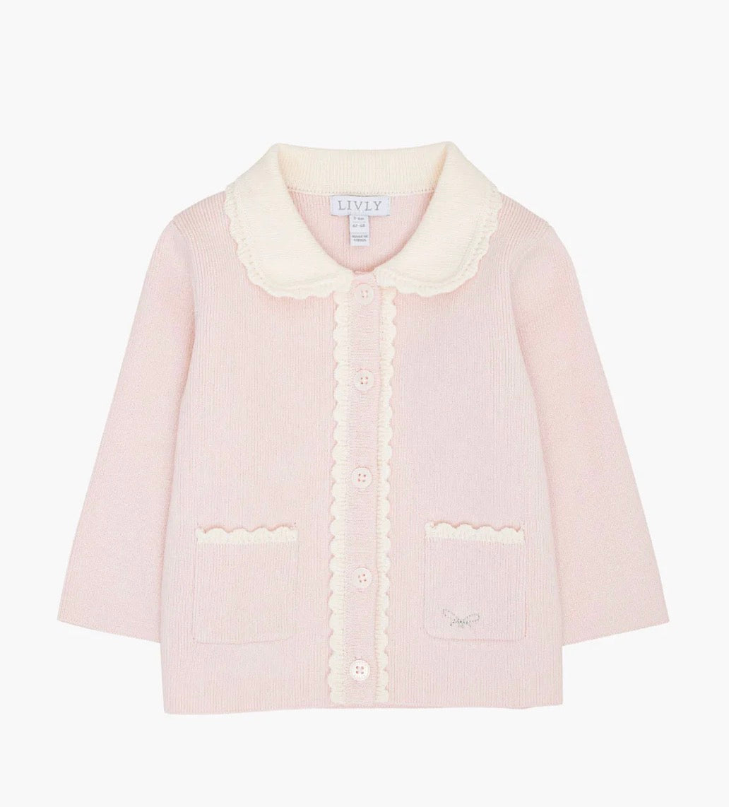 Livly - Jules Cardigan  - Rosa -  Jente - 9mnd - 7 år