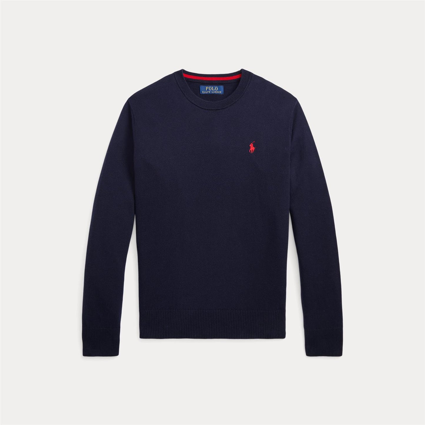 Polo Ralph Lauren – Crewneck Genser med brodert hest – Mørkeblå – Gutt – 10-20 år