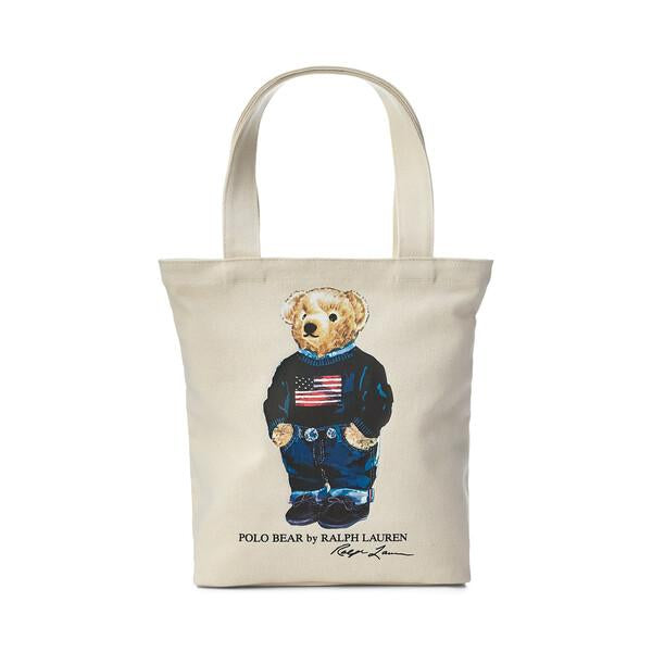 Polo Ralph Lauren – Bag med bamsemotiv – Offwhite