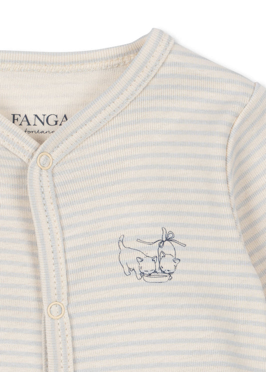Fanga Fontana -heldrakt - hvit/blå - gutt - 0-18 mnd