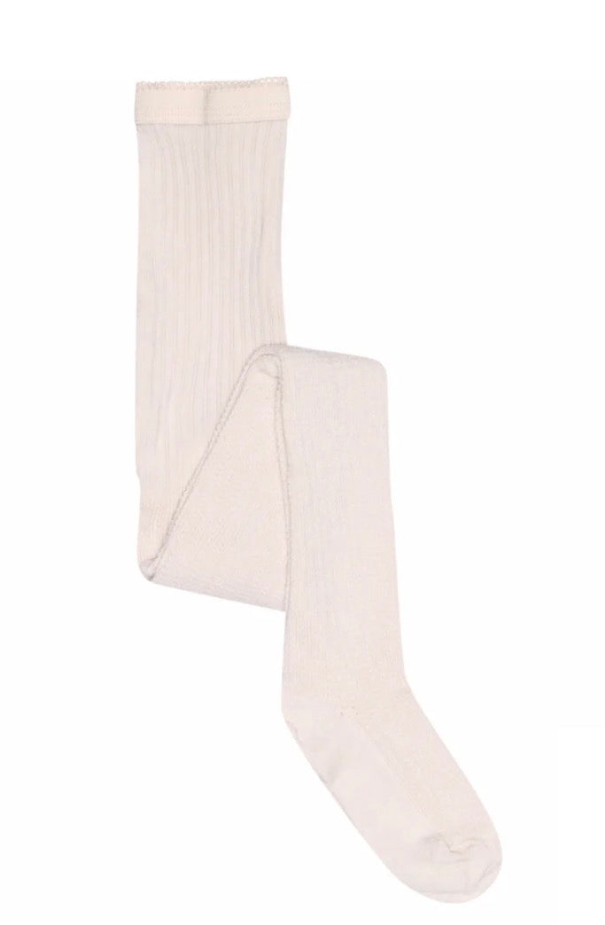 MP – Ribbet strømpebukse i bomull – Rosa – Jente – 1-10 år