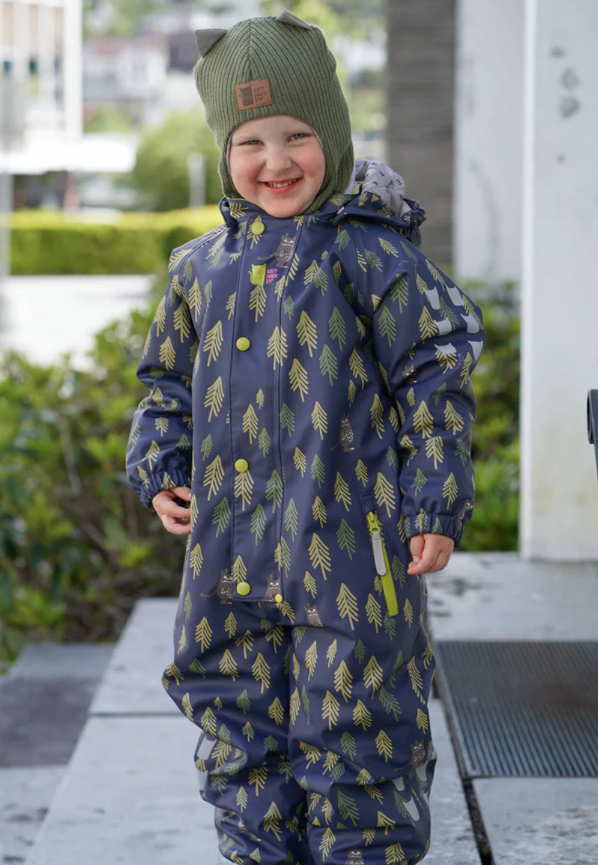 Kattnakken - Vinterregndress Slaps - Blå - Gutt - 86-116 cm