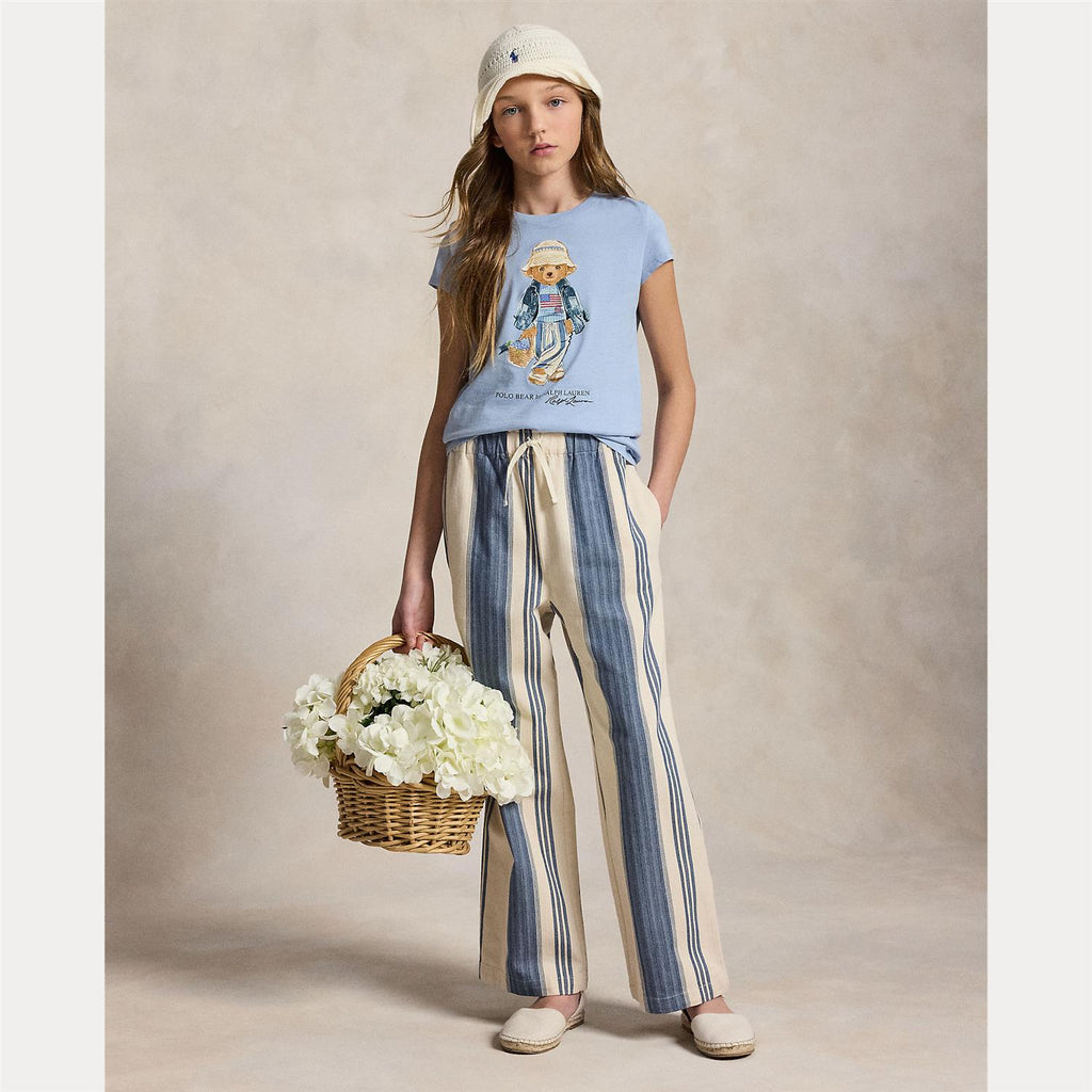 Polo Ralph Lauren – T-skjorte med bamsemotiv – Lysblå – Jente – 7-16 år