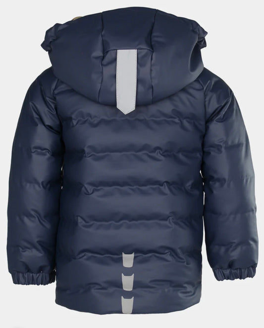 Kattnakken – Regnboblejakke med vanntett fôr – Blå – Gutt – 7-8 år