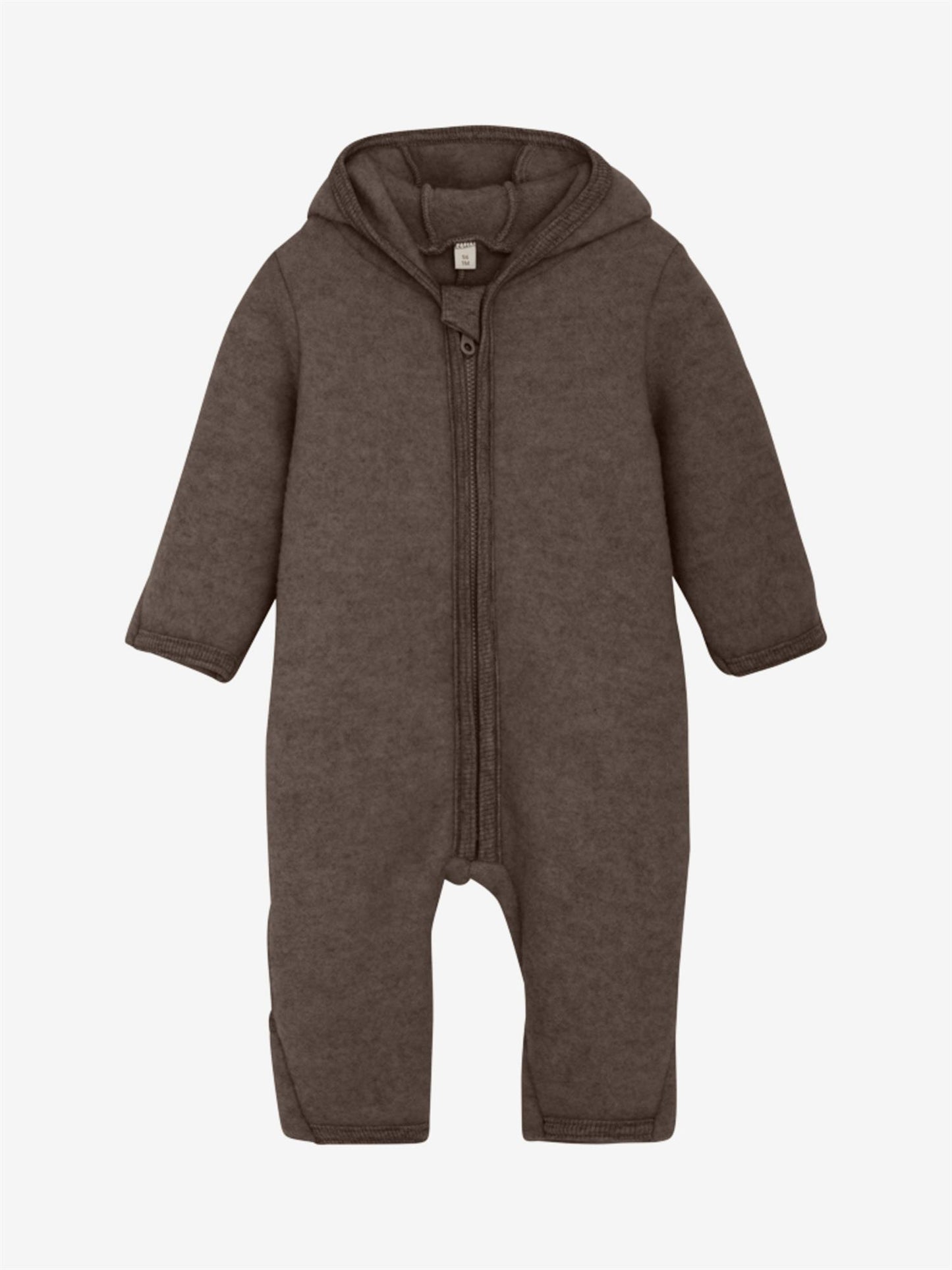 Pram Suit Ears Wool Fleece (M)