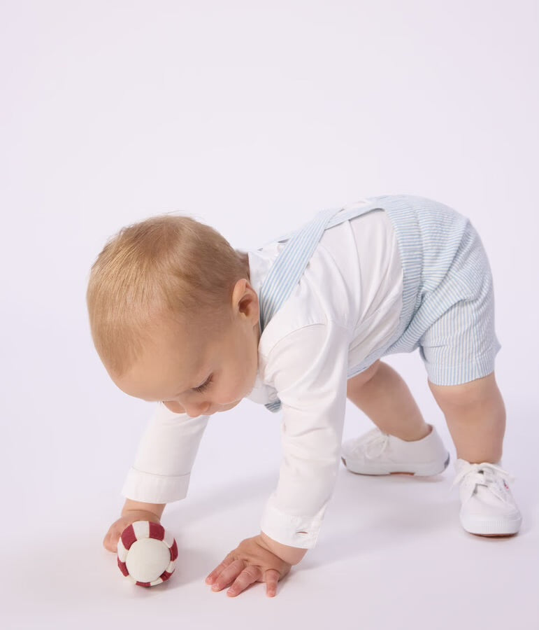 Petit Bateau – Shorts med striper – Blå – Gutt – 0-2 år