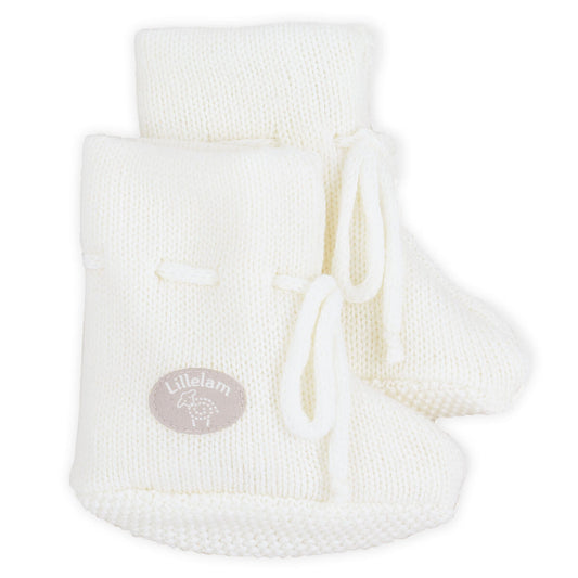 Lillelam - Babytøfler -  Classic -White - Unisex - str 50-80 cm