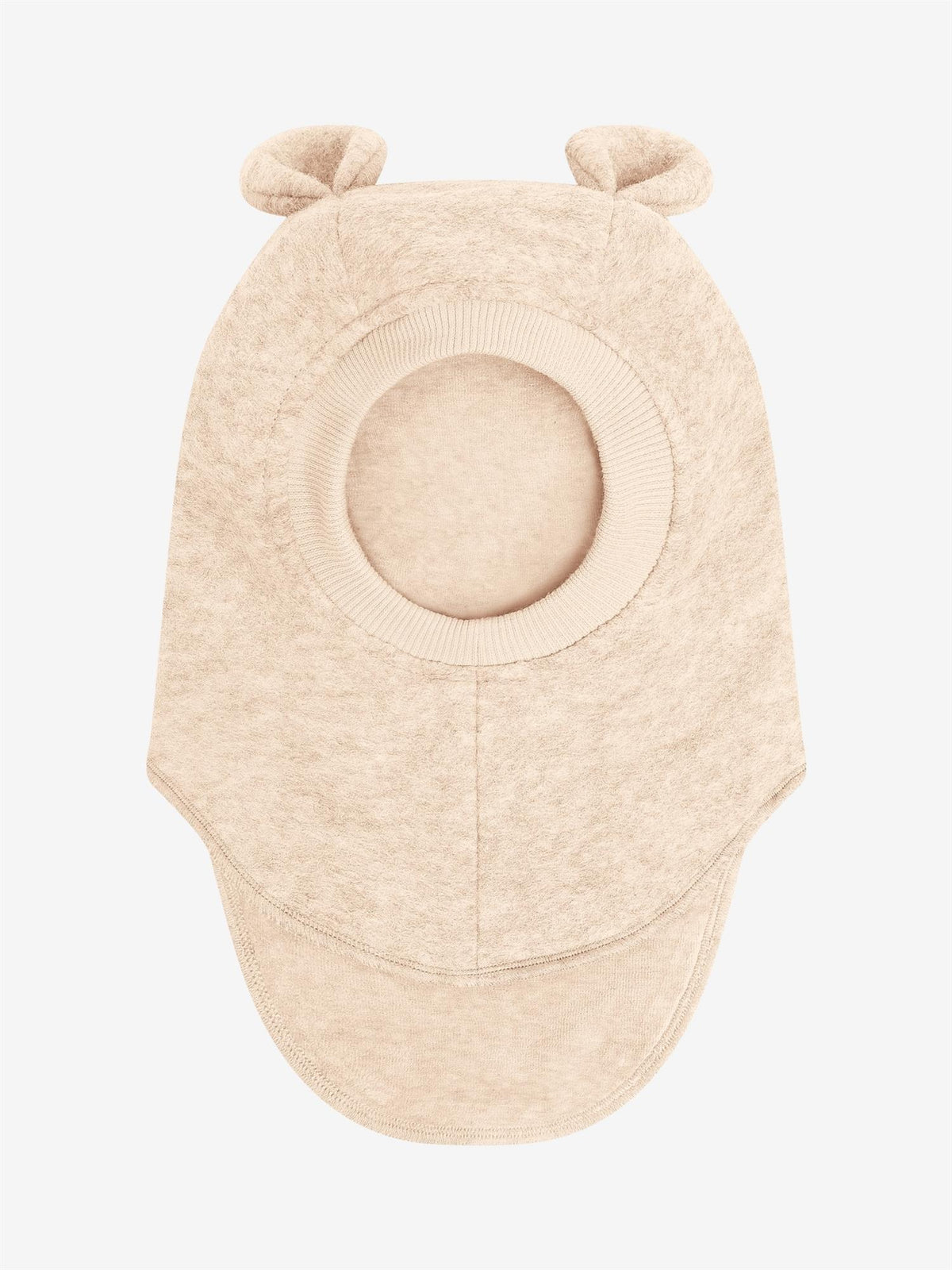 Huttelihut - Balaclava - Ull - Bjørne ører - Beige - Unisex - 1-4 år
