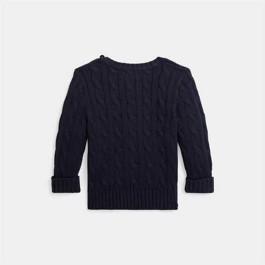 Ralph Lauren Polo - Flettet Genser -  Mørkeblå - Gutt - 18-24 mnd