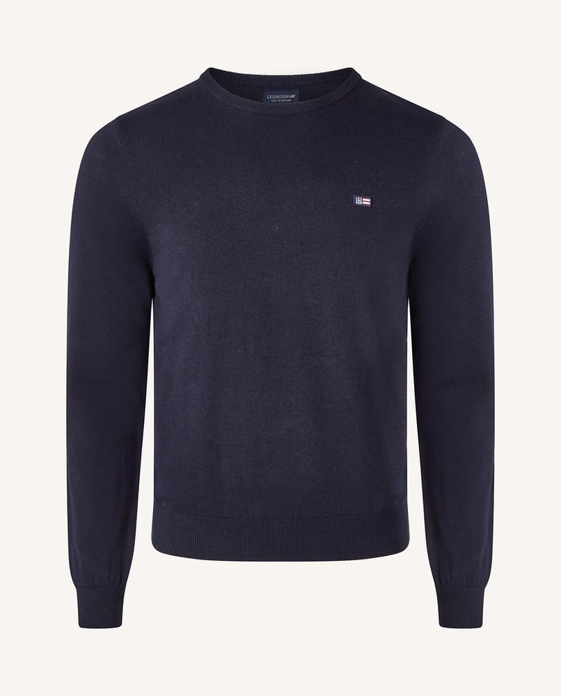Lexington – Cotton Crew Sweater med logo – Blå – Gutt – 11-16 år