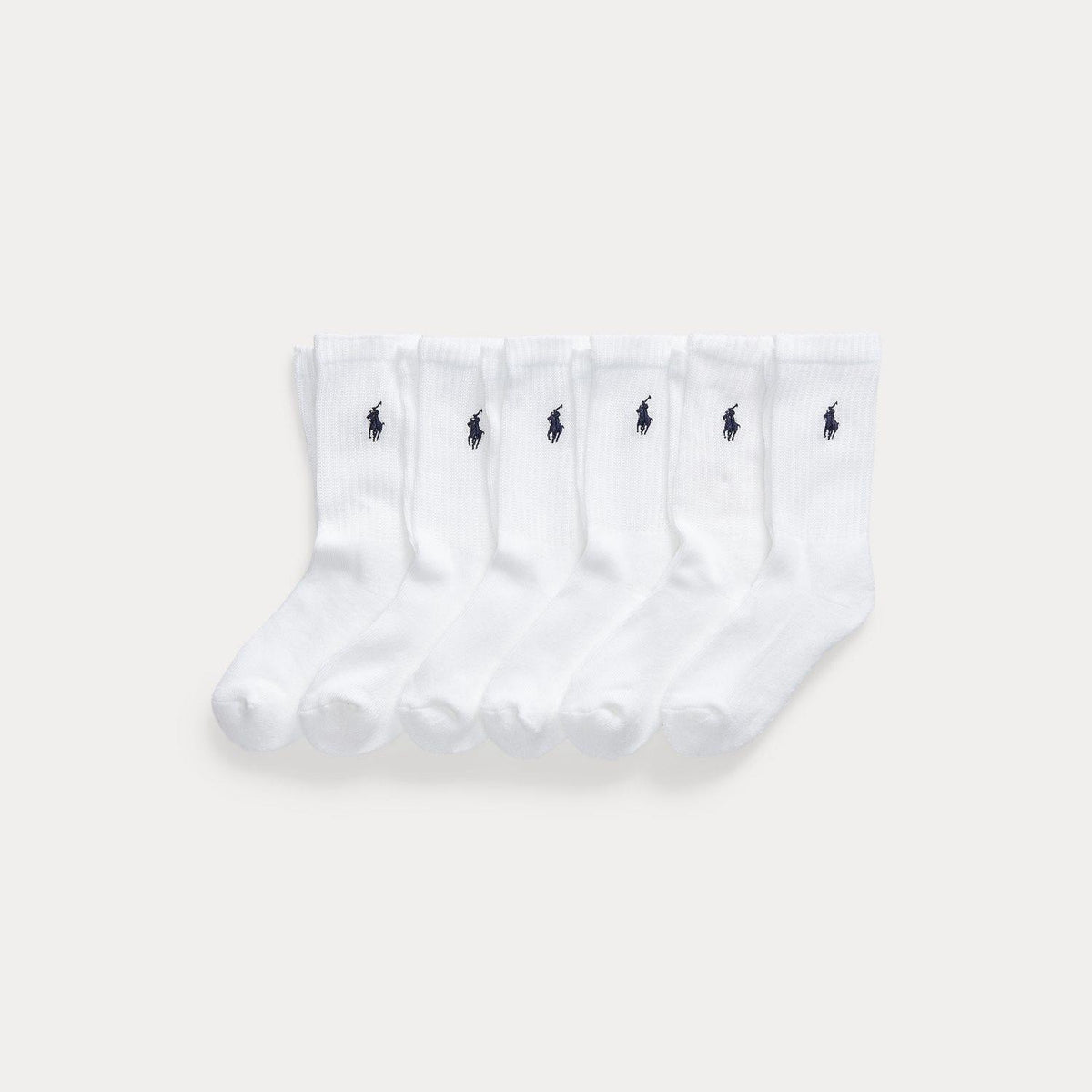 Polo Ralph Lauren – 6-pakning sokker – Hvit – Gutt – Str 25-39