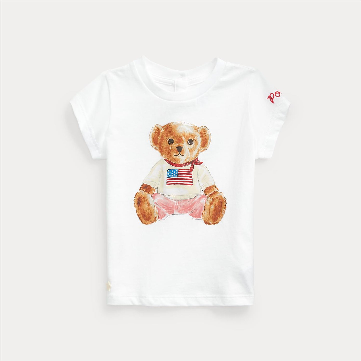Polo Ralph Lauren - Bear tee - Rosa - Jente - 9-24 mnd