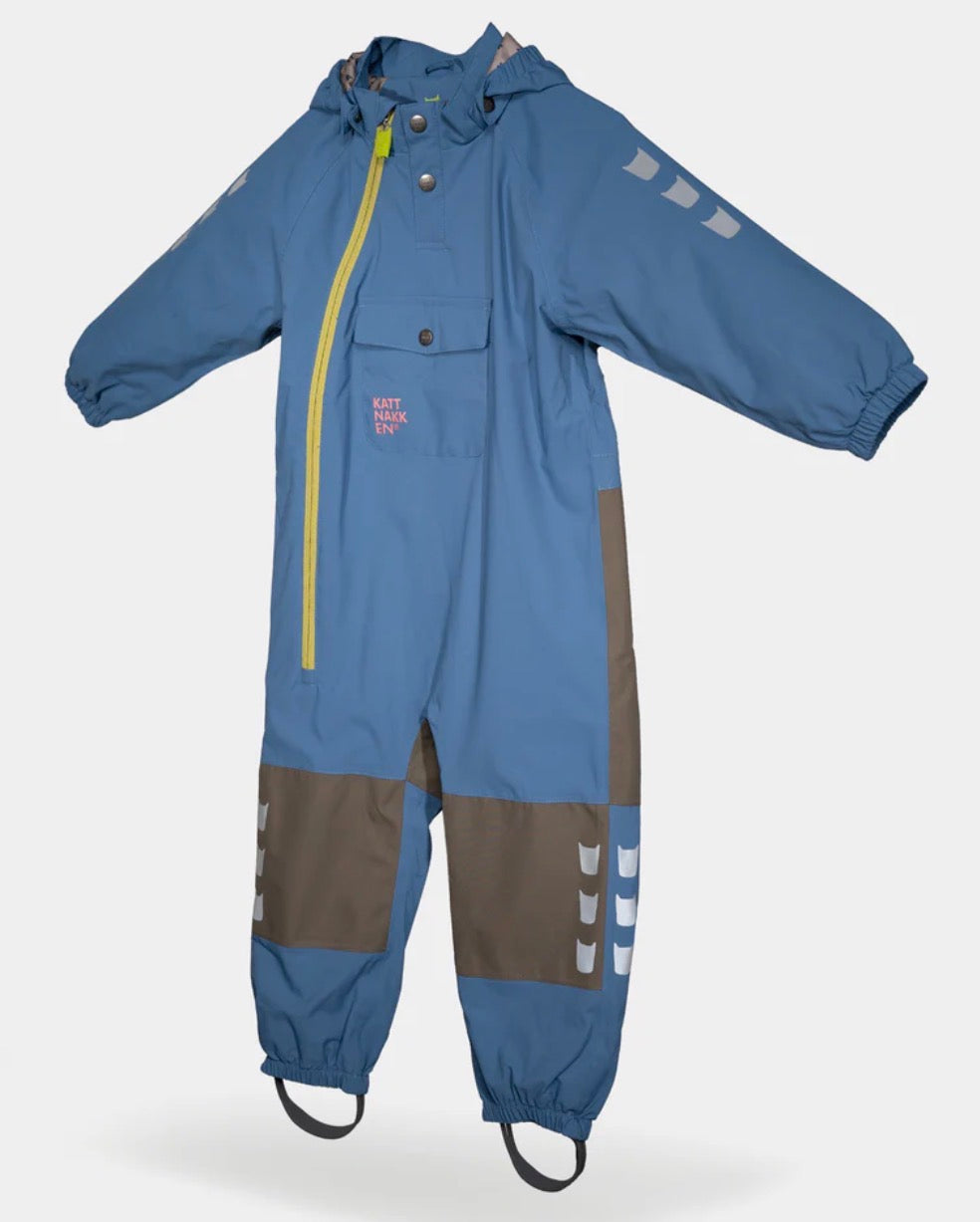 Kattnakken – Vinddress med reflekser – Blå – Gutt – 3-4 år