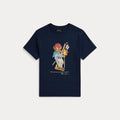Polo Ralph Lauren – T-skjorte med stort bamsemotiv – Mørkeblå – Gutt – 8-20 år