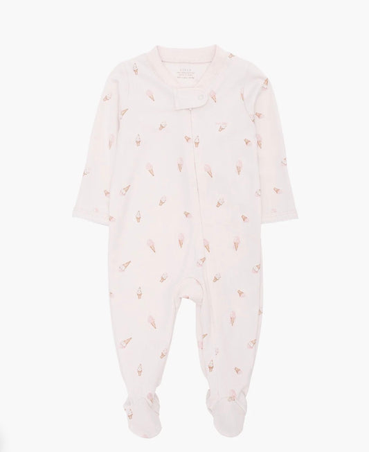 Livly - Ice cream zipper Overall  - Rosa - Jente - 0-6 mnd