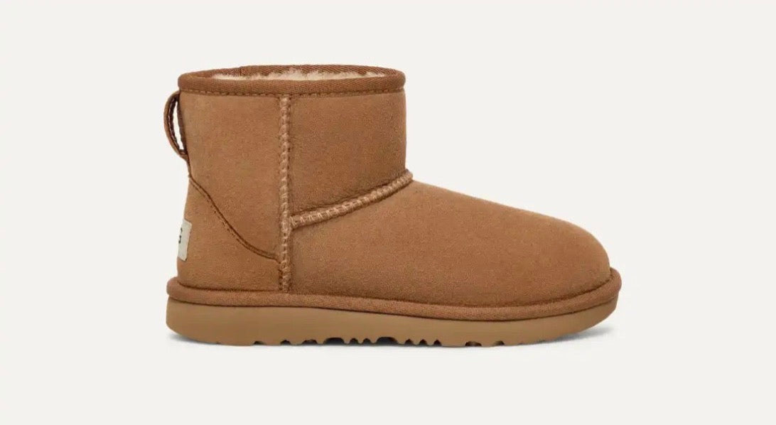 UGG – Kids Classic Mini skinnboots – Chestnut – Unisex – Str. 33,5-36