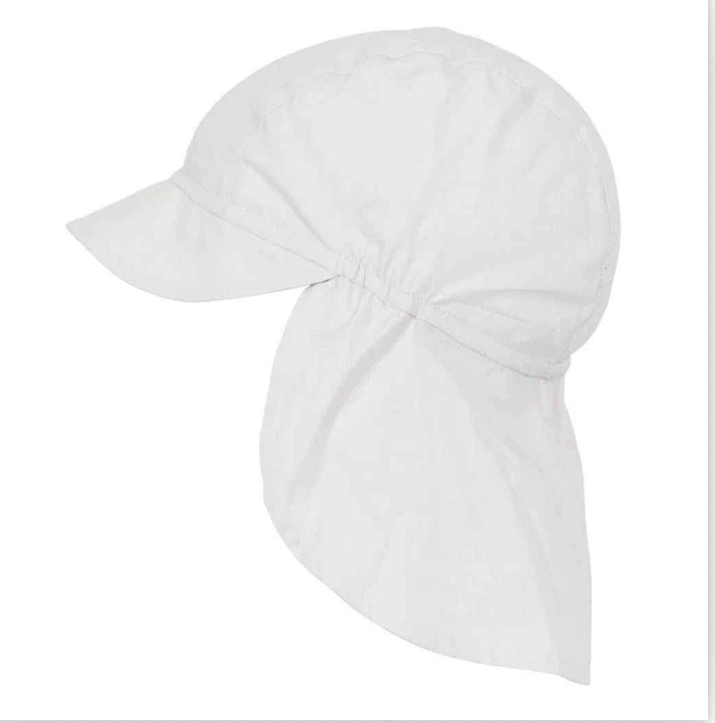 MP – Matti legionær solhatt med knyting – Hvit – Unisex – 0-2 år