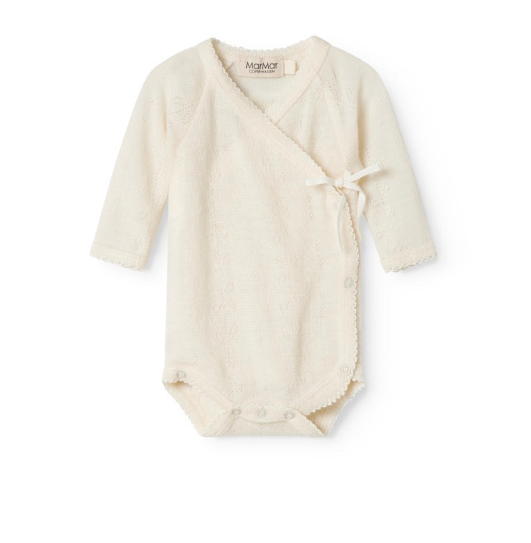 Marmar - Belita Wool Pointelle - Off White - Jente - 50-74 cm