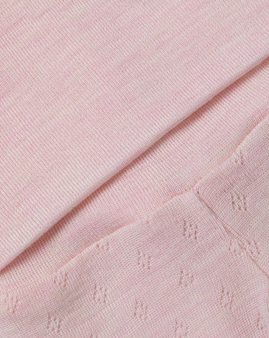 Lillelam - Bukse  - Mini - Pointelle - lys rosa -  Girl  - 44-74 cm