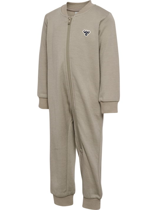 Hummel - Mini Wool Jumpsuit Bee - Beige - Unisex- 56-92 cm