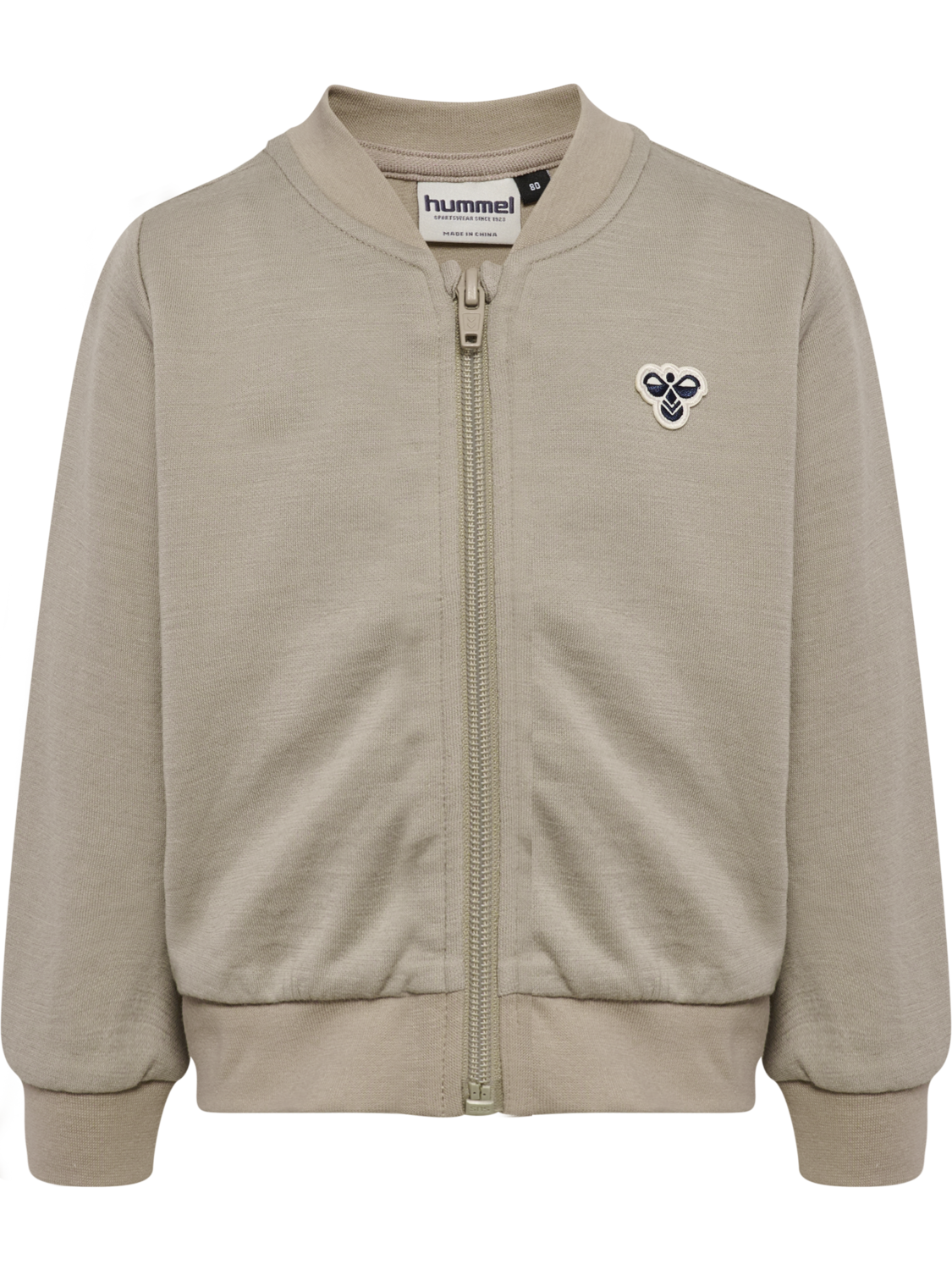 Hummel - Mini Wool Zip Jacket Bee - Beige - Unisex - 1-8 år