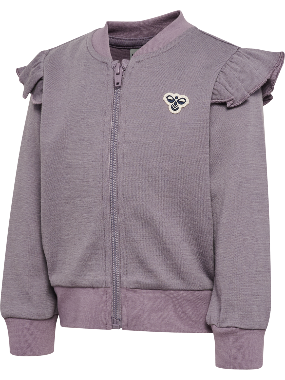 Hummel - Mini Wool Zip Jacket Bee - Lilla - Jente- 1-8 år