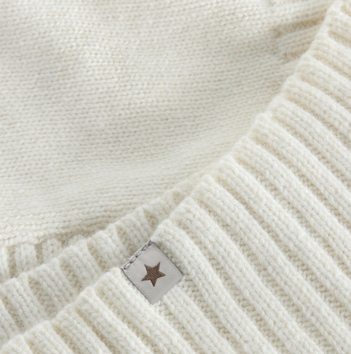 Huttelihut - Balaclava - Ull - Off white - Unisex - str 0-12 mnd