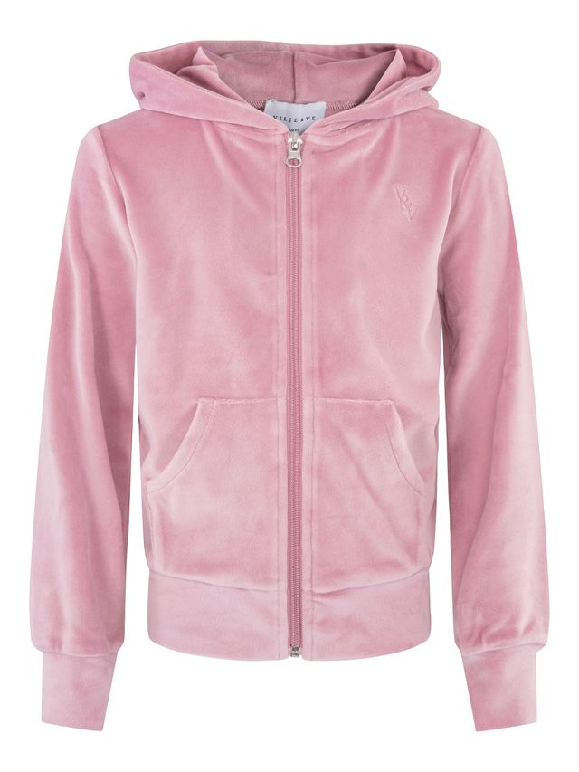 Vilje & Ve - Hermine Velour Jacket - Blush Rose - Jente - 4-12 år