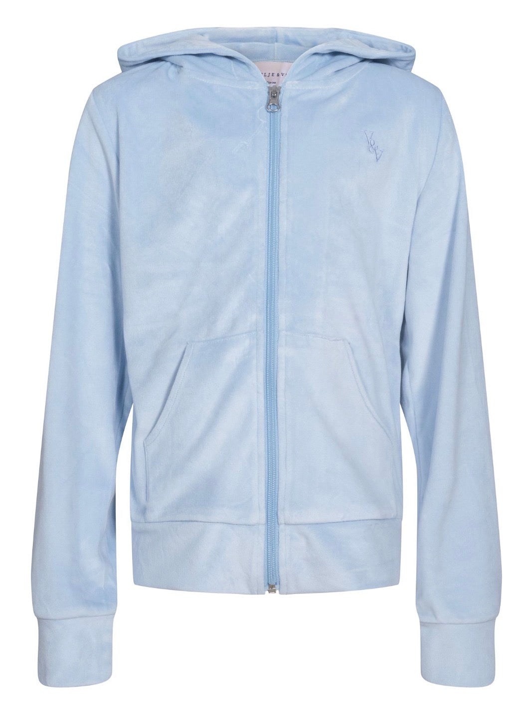 Vilje & Ve - Hermine Velour Jacket - Bluebelle - Jente - 4-12 år