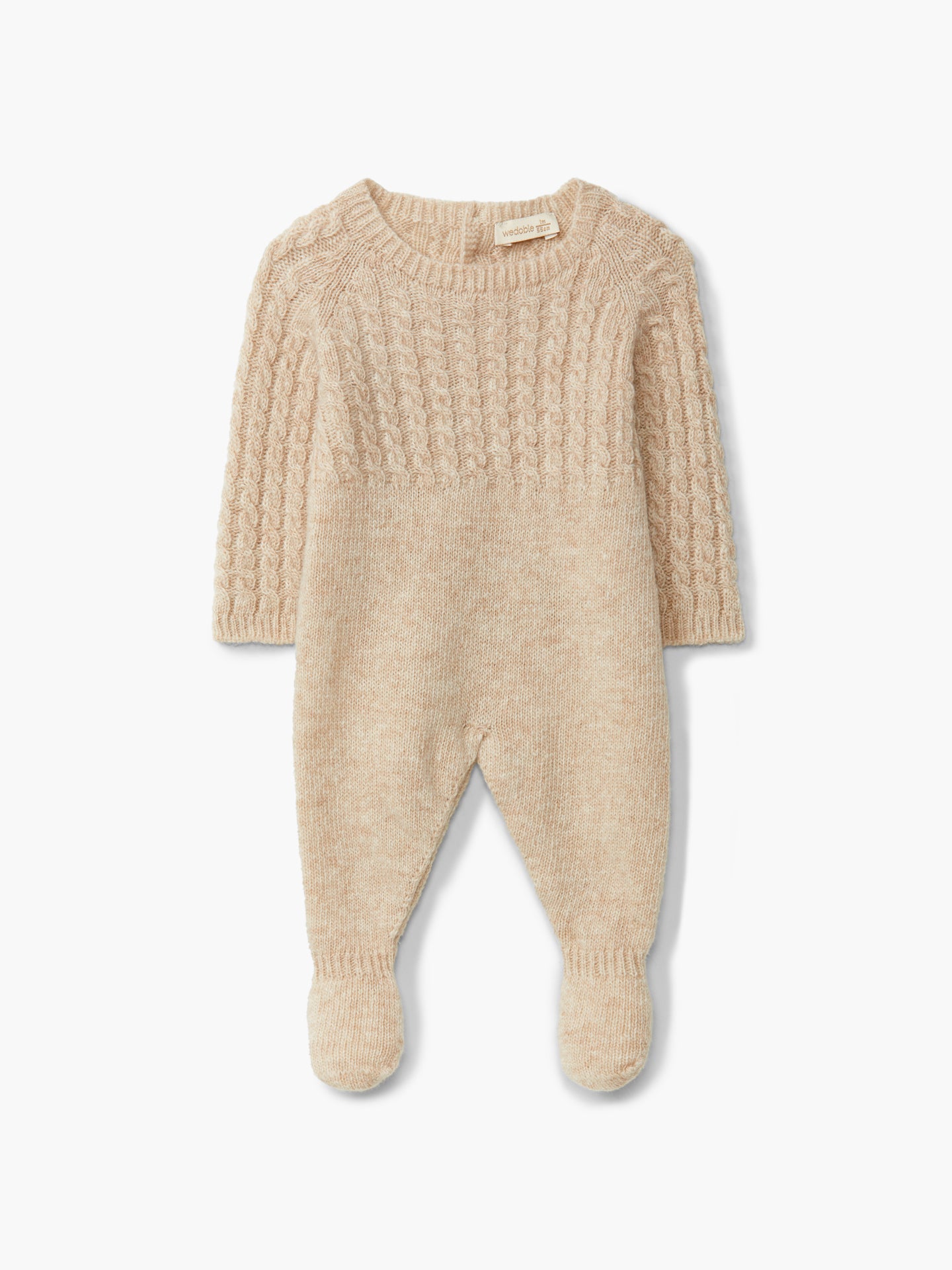 Wedoble - Ull Heldrakt - Beige - Unisex - 3-12 mnd