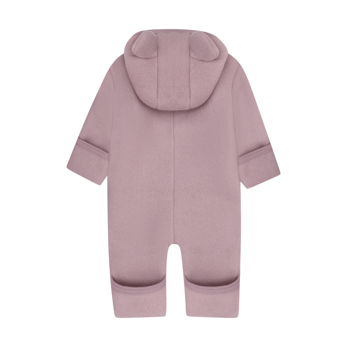 Huttelihut – Ullfleecedress med ører – Gammelrosa – Jente – 0-2 år