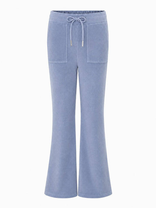 Vilje & Ve - Hermine Velour Pants - Sky Blue - Jente - 6-12 år