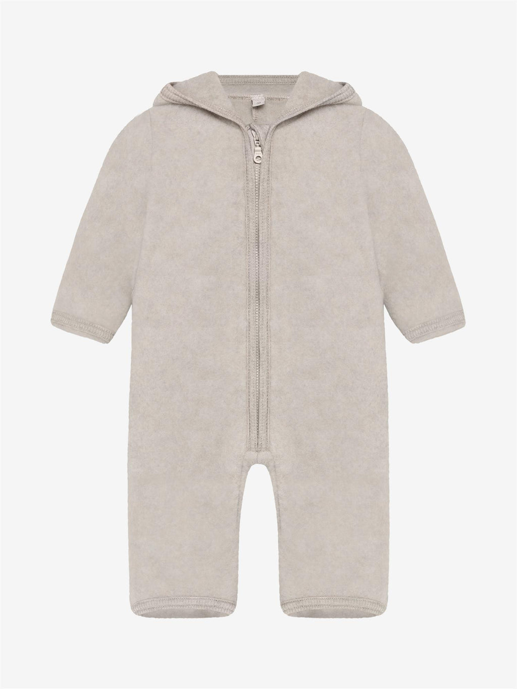 Huttelihut - Pram Suit ears cotton fleece - unisex - camel melange - 56-80 cm