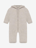 Huttelihut - Pram Suit ears cotton fleece - unisex - camel melange - 56-80 cm