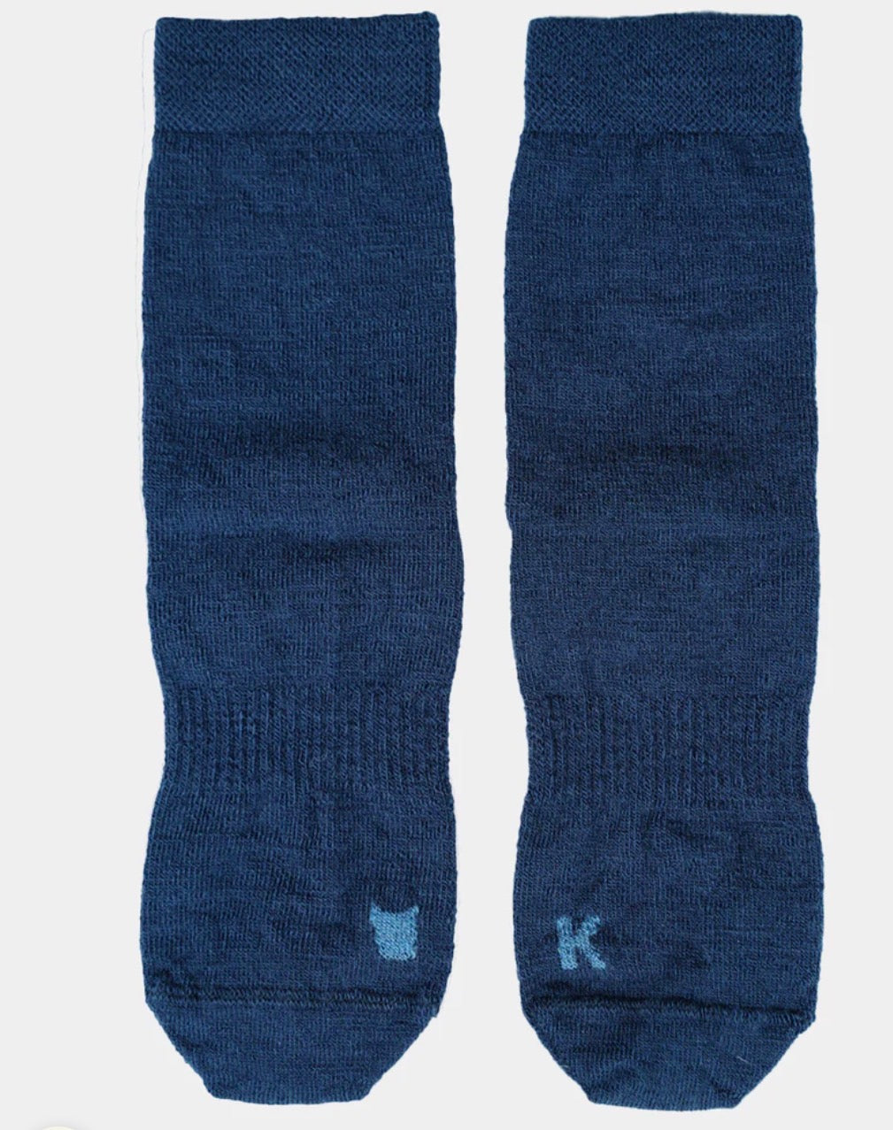 Kattnakken – Ullsokker 2pk med antiskli – Blå – Gutt – Str 17-27