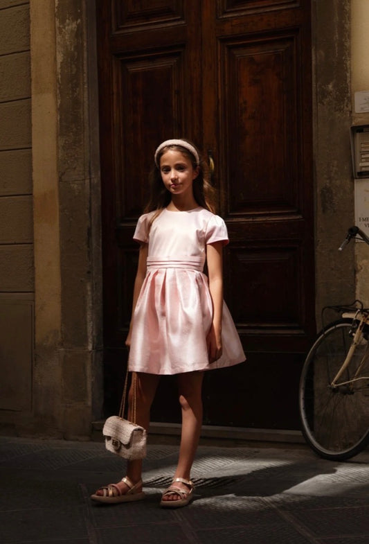 Prinsessefin – Leonie Dress med tyll og puffermer – Rosa – Jente – 4-12 år