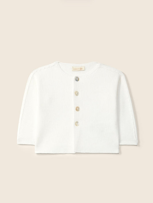 Wedoble - Cardigan -Jente  - Offwhite - 6mn-4 år