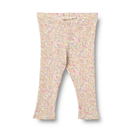 Wheat – Leggings med blomstermønster – Rosa – Jente – 0-2 år