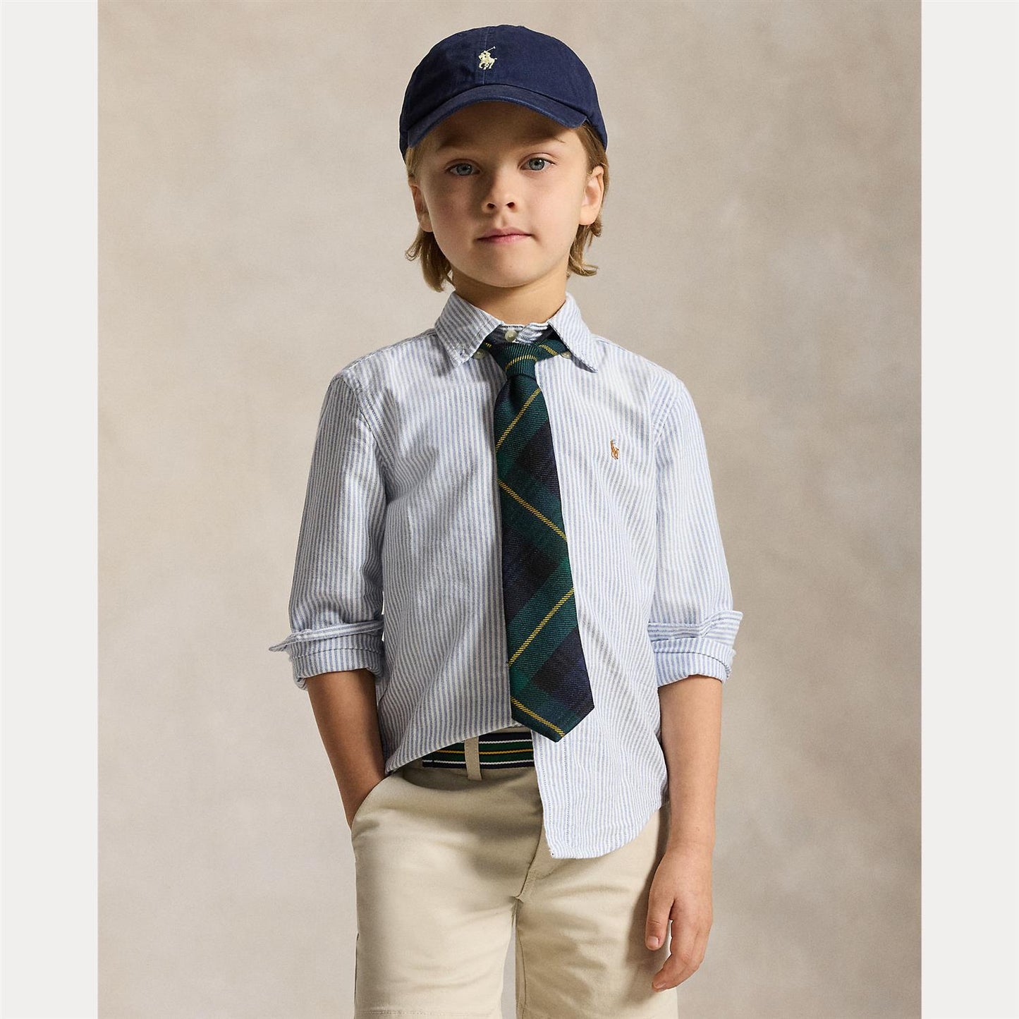 Ralph Lauren - Skjorte - Striper - Cotton - Gutt - 2-7 år