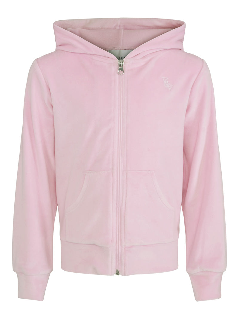 Vilje & Ve - Hermine Velour Jacket - Blush Rose - Jente - 4-12 år