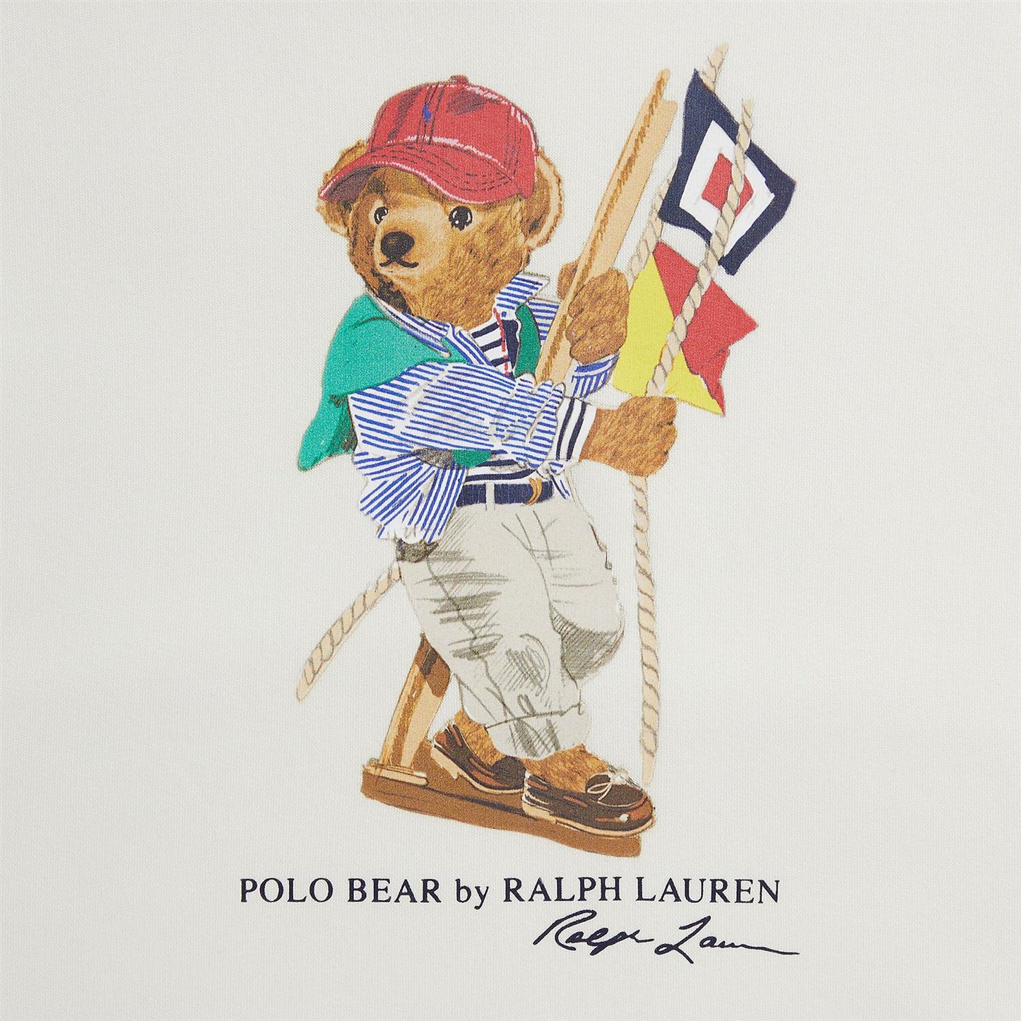 Polo Ralph Lauren - Bamse Hoodie - Hvit - Gutt - 8-20 år
